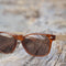 Sunnies 50/50 Brown Frame with Wooden Arms-Matakana Pharmacy