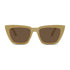 Wollumbin Brunswick women's sunglasses, cement frame with brown polarised lens, front