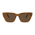 Wollumbin Brunswick women's sunglasses, eucalyptus frame with brown polarised lens, front