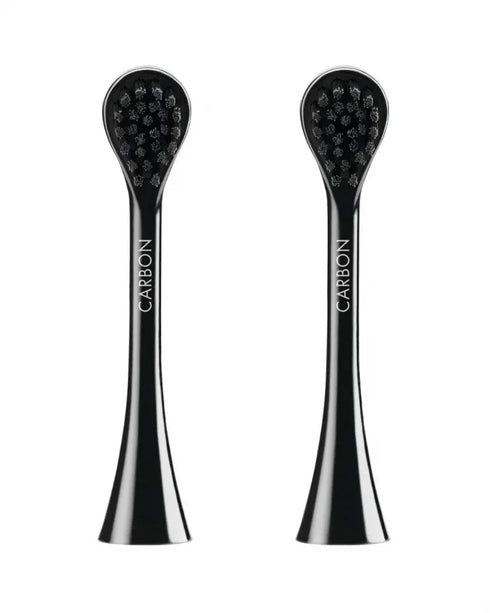 Hydrosonic Black is White CARBON Brush Heads Duo Pack-Curaprox-Matakana Pharmacy