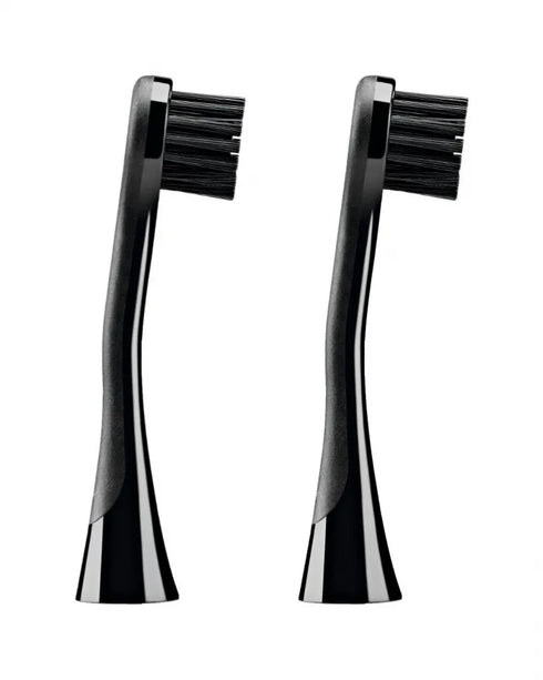 Hydrosonic Black is White CARBON Brush Heads Duo Pack-Curaprox-Matakana Pharmacy