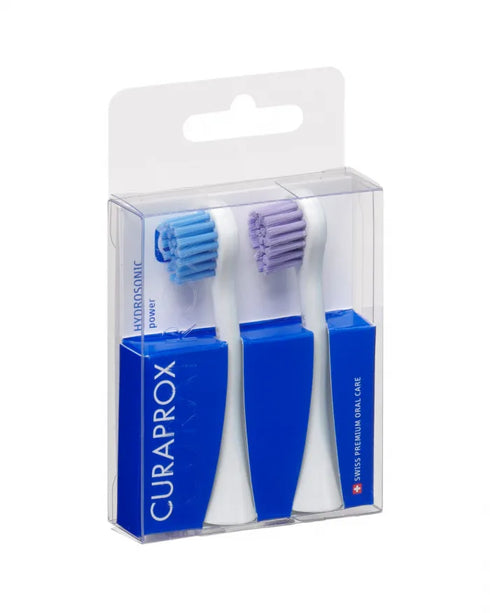 Hydrosonic Pro Brush Heads Power Duo Pack-Curaprox-Matakana Pharmacy