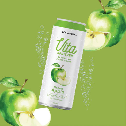Vita Spritzer Green Apple Carton 12x330ml-Matakana Pharmacy