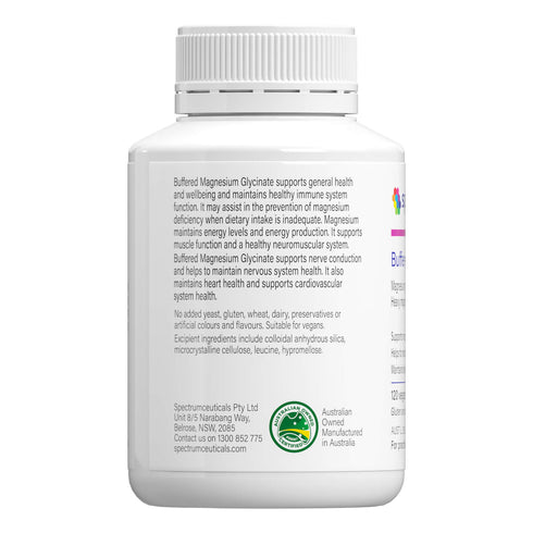 Image of buffered magnesium glycinate 120 caps info