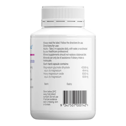 Image of buffered magnesium glycinate 120 caps ingredients