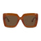 Wollumbin Byron women's sunglasses, camel frame with brown polarised lens, front