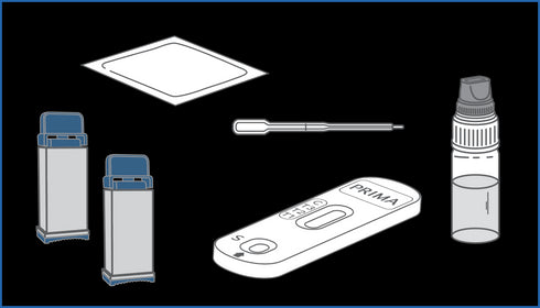 Image of PRIMA C-Reactive Protein Home Test contents