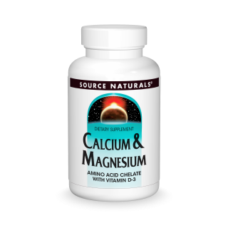image of source naturals calcium and magnesium tablets
