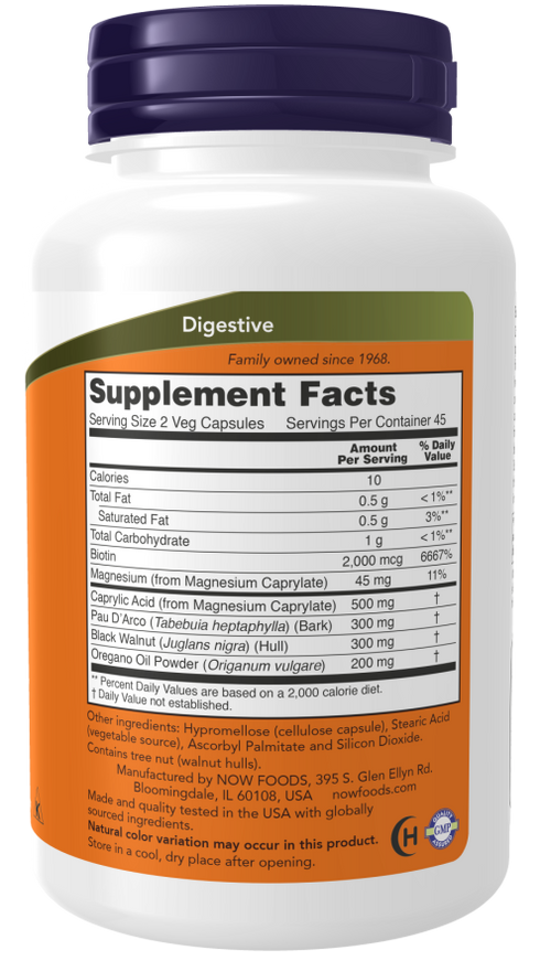 Image of Candida Support 90vcaps supplement facts
