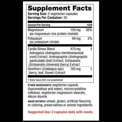 Image of 120/80 Care 60vcaps supplement facts