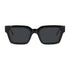 Wollumbin Cassowary men's sunglasses, black frame with smoke polarised lens, front