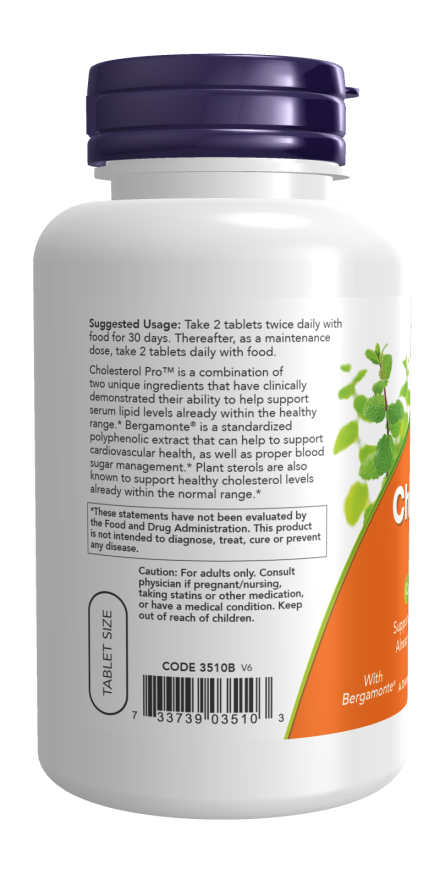 Image of Cholesterol Pro 120tabs suggested usage