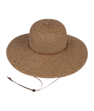 Image of Womens Genovieve Wide Brim Hat Chocolate OS