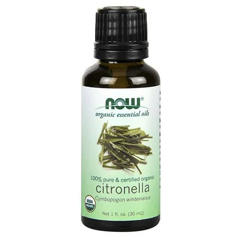 Image of NOW ORGANIC CITRONELLA OIL (Cymbopogon Winterianus) 30ml