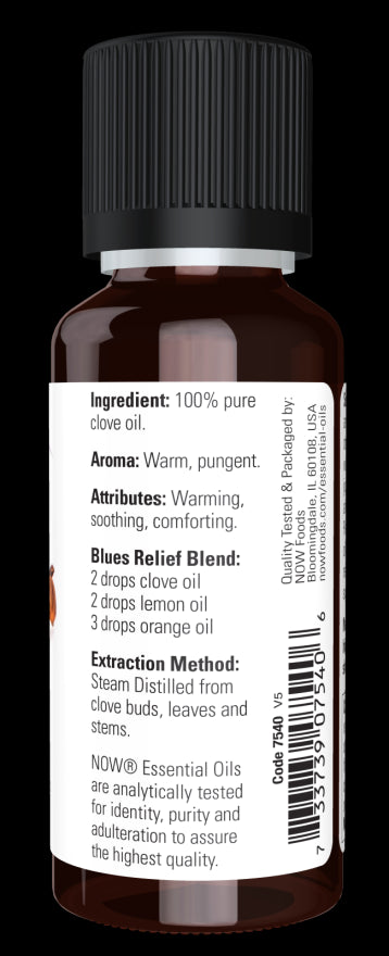 Image of NOW Pure CLOVE OIL (Eugenia Caryophyllus) ingredients