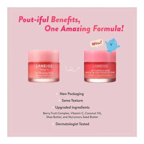 Lip Sleeping Mask Berry 20g-Laneige-Matakana Pharmacy