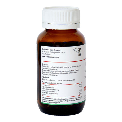 Image of CoQ10 150mg Flaxseed Oil Complex directions