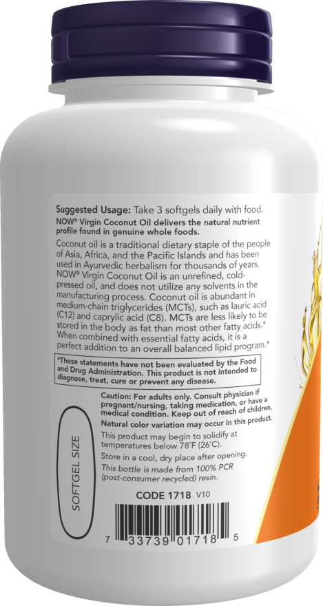 Image of Coconut Oil (Virgin) 1000mg 120sgcaps suggested usage