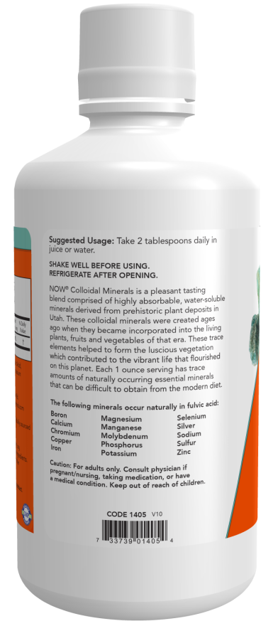 Image of Colloidal Minerals Liquid - Fulvic Trace Minerals 946ml suggested usage