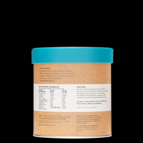 Image of Raw Beauty Collagen Glow Unflavoured directions