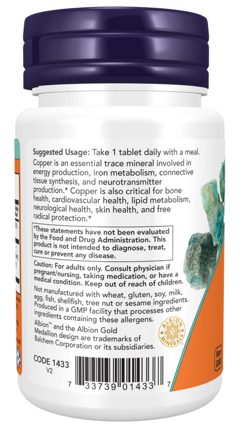 Image of Copper Glycinate 120tabs suggested use
