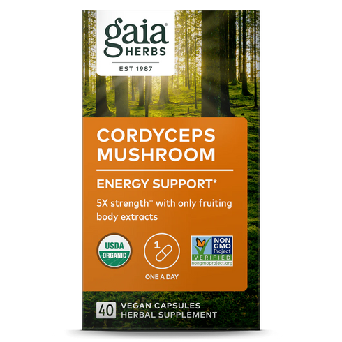 Image of Cordyceps Mushroom 40vcaps box