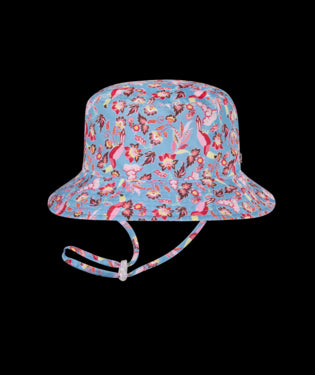 Image of Girl Bucket Cordelia Blue Pink Small
