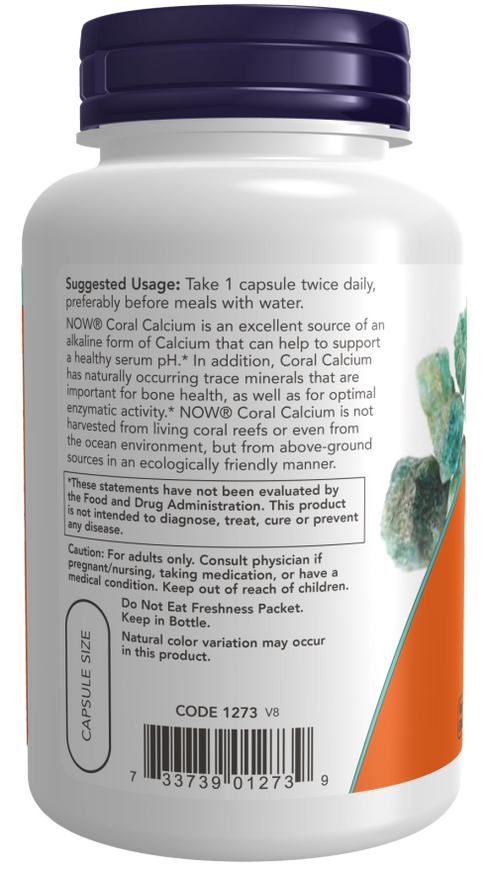 Image of Coral Calcium 1,000mg suggested usage