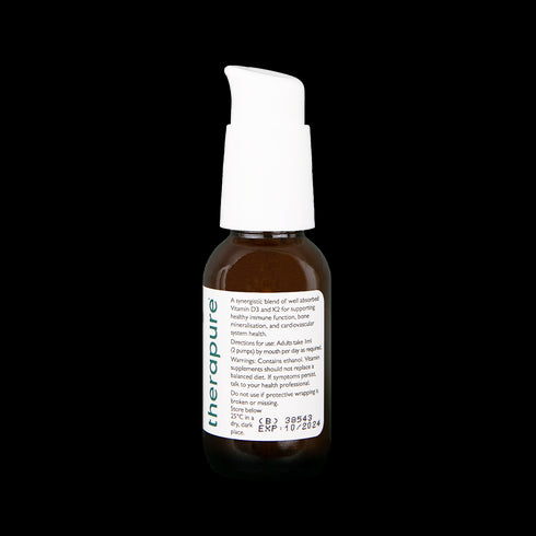 Image of THERAPURE my liposomal D + K 50ml directions