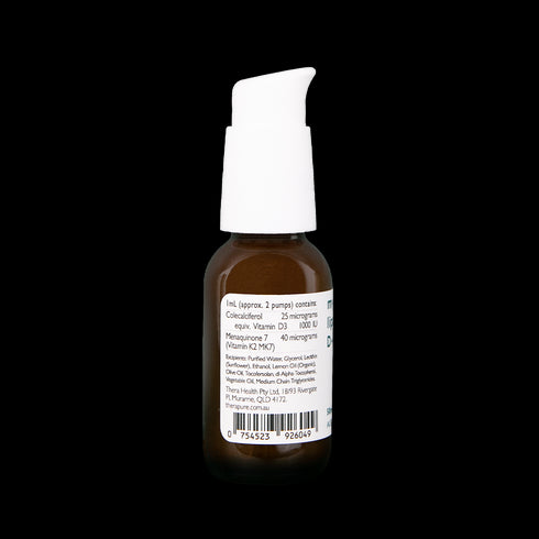 Image of THERAPURE my liposomal D + K 50ml ingredients