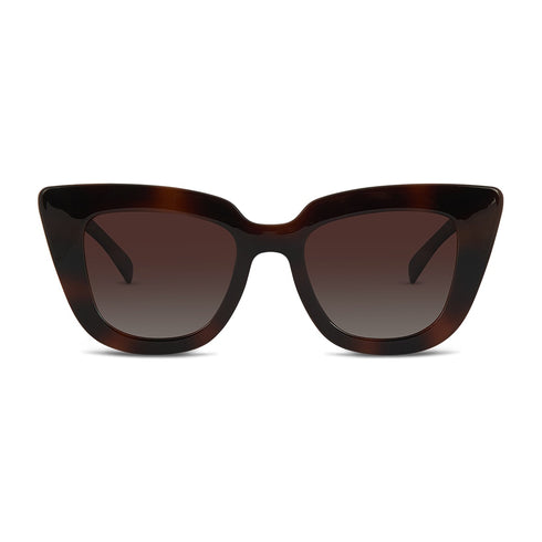 Wollumbin Daydream women's sunglasses, coconut frame with brown polarised lens, front
