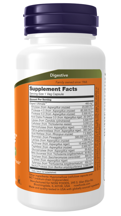 Image of Digest Ultimate 60vcaps supplement facts