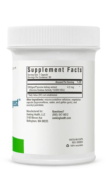 Histamine Digest / DAO Enzyme 90caps-Seeking Health-Matakana Pharmacy