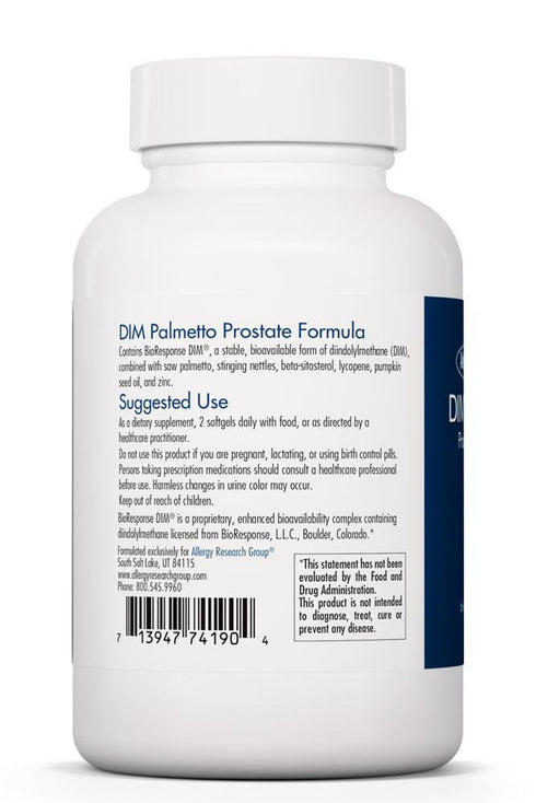Image of DIM Palmetto Prostate Formula 60sgcaps suggested use