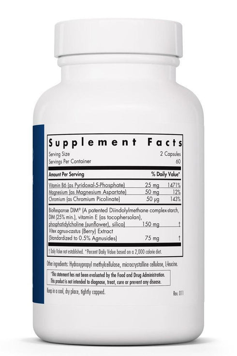 Image of DIM Vitex PMS Formula 60caps supplement facts