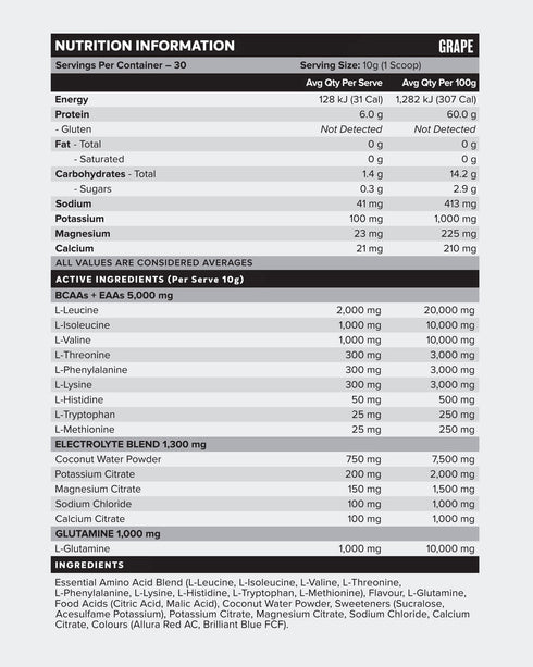 Aminos Lemonade Crush 300g-MuscleNation-Matakana Pharmacy