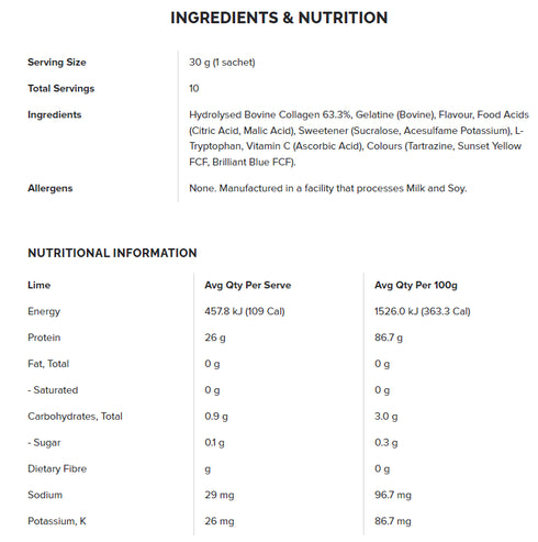 Protein Jelly Lime Box 10 x 30g-MuscleNation-Matakana Pharmacy