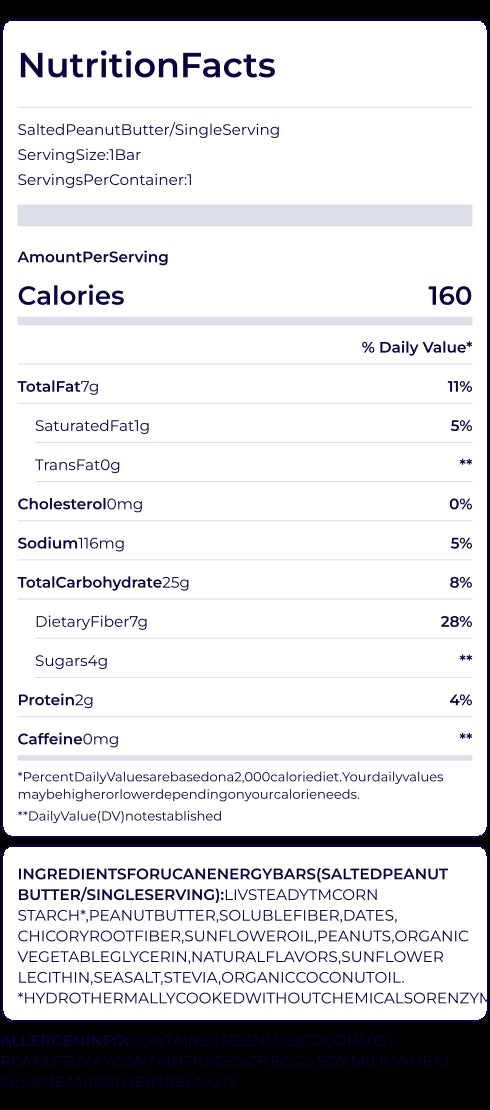 Energy Bar Salted Peanut