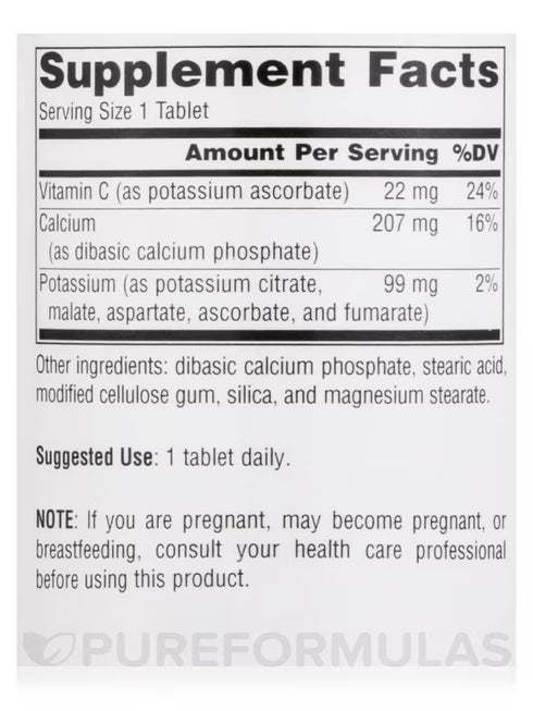 Ultra Potassium (99mg) 100t-Source Naturals-Matakana Pharmacy