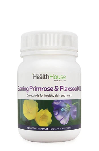 Evening Primrose + Flaxseed Oil 90 Capsules-Matakana Pharmacy