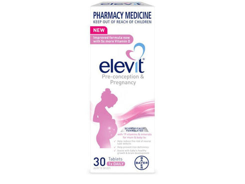 Elevit Pregnancy Vitamin D Tabs 30s-Bayer-Matakana Pharmacy