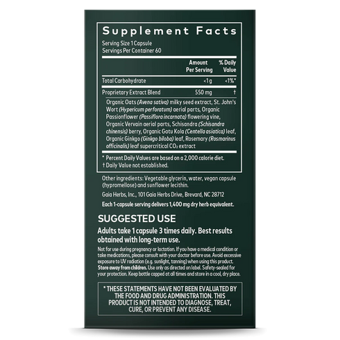 Image of Emotional Balance 60vcaps supplement facts