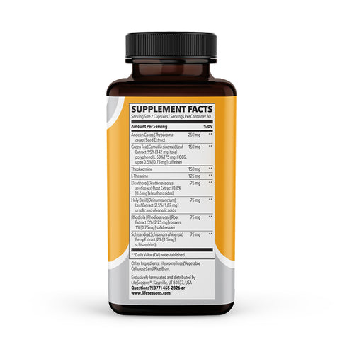 Image of Energy vitality support capsules supplement facts
