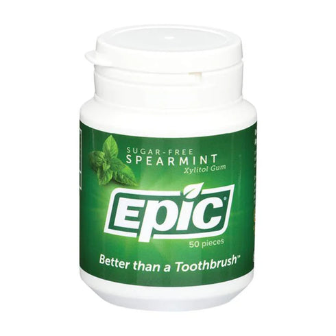 Image of EPIC Xylitol Chewing Gum Spearmint Bottle 50