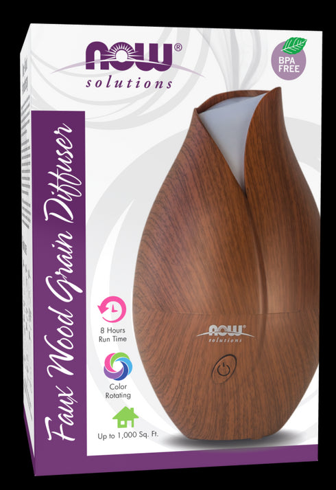 Image of Faux Wood Grain Ultrasonic Oil Diffuser