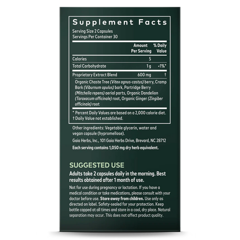 Image of Fertility Support 60vcaps supplement facts