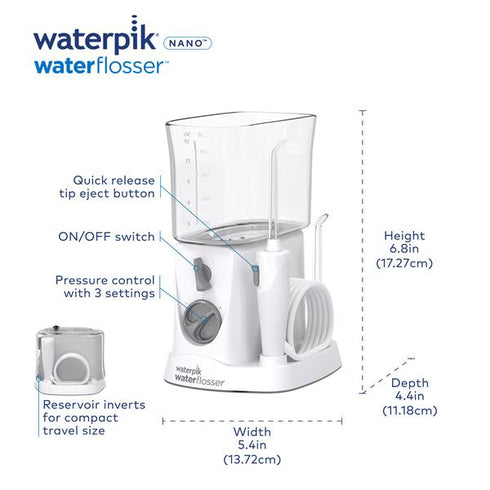 Waterpik Nano Waterflosser-Waterpik-Matakana Pharmacy