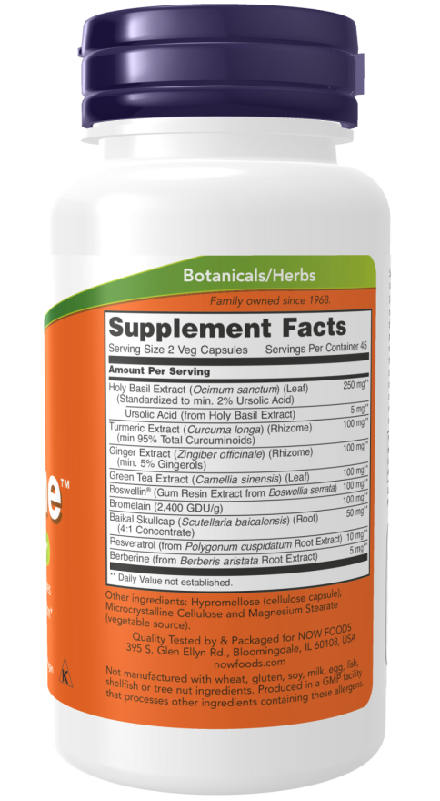 Image of D-FLAME 90 caps supplement facts