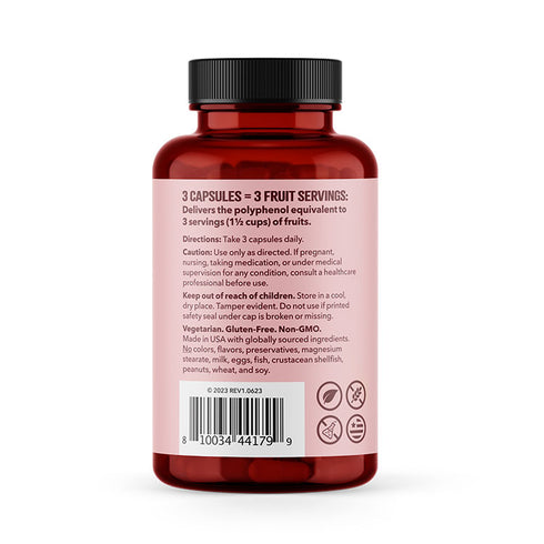 Image of Fruit Boost 90vcaps ingredients