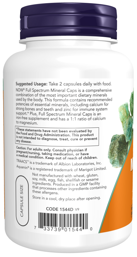 Image of Full Spectrum Minerals 120vcaps suggested usage